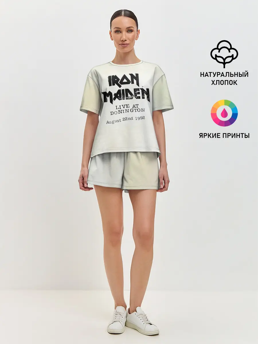 Женская пижама с шортами / Live at Donington - Iron Maiden
