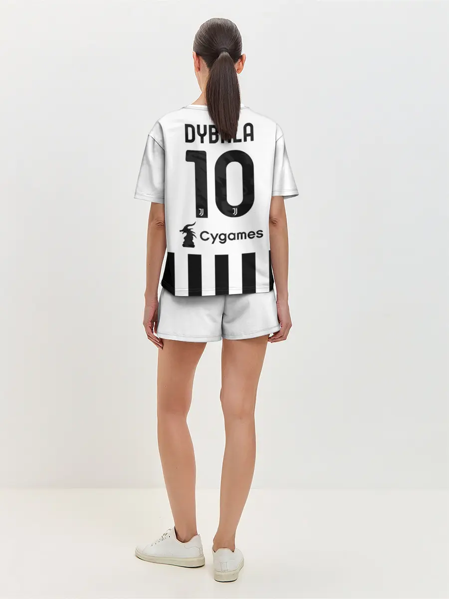 Женская пижама с шортами / Дибала Ювентус форма 2021/2022