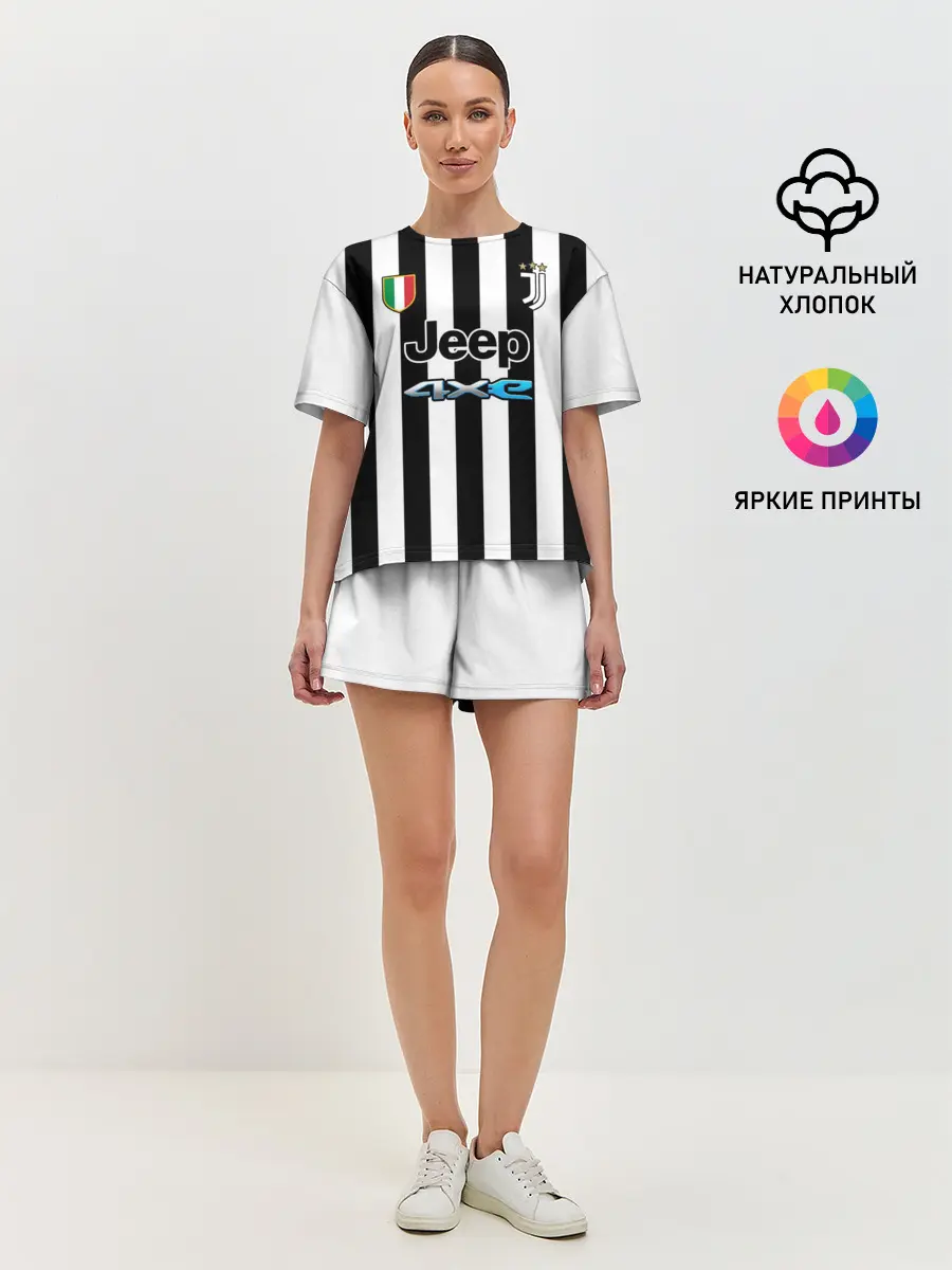 Женская пижама с шортами / Дибала Ювентус форма 2021/2022