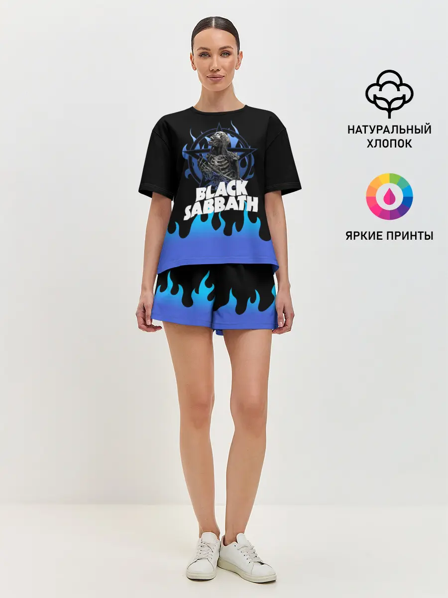 Женская пижама с шортами / Black Sabbath | Heavy Metal