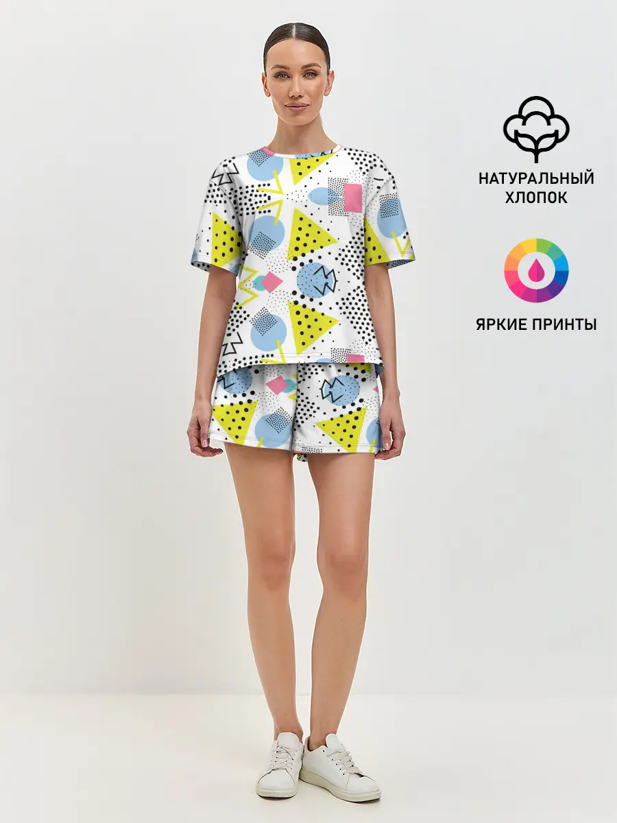 Женская пижама с шортами / свежее дыхание