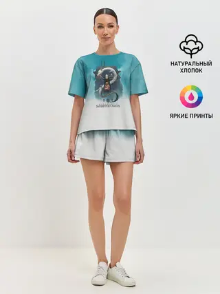 Женская пижама с шортами / Каонаси и Хаку Унесённые призраками