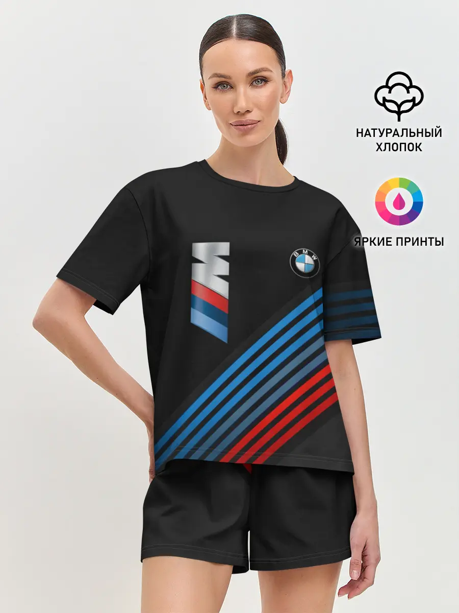 Женская пижама с шортами / BMW STRIPE