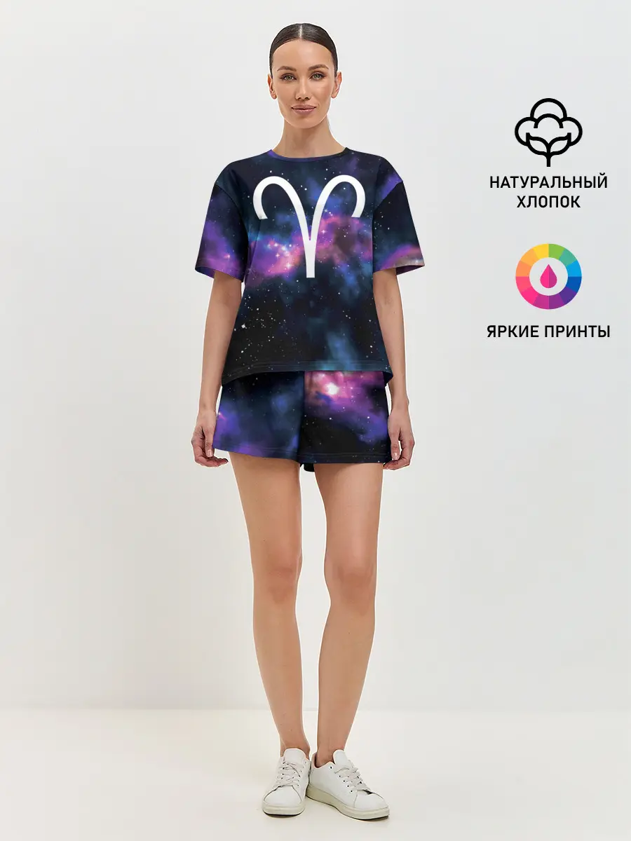 Женская пижама с шортами / Овен / Aries, Знак зодиака