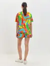Женская пижама с шортами / Фон Цветные трубки Pop Tubes, Поп тубус
