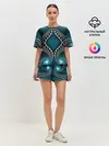 Женская пижама с шортами / Узор, От Которого Не Отведешь Взгляд