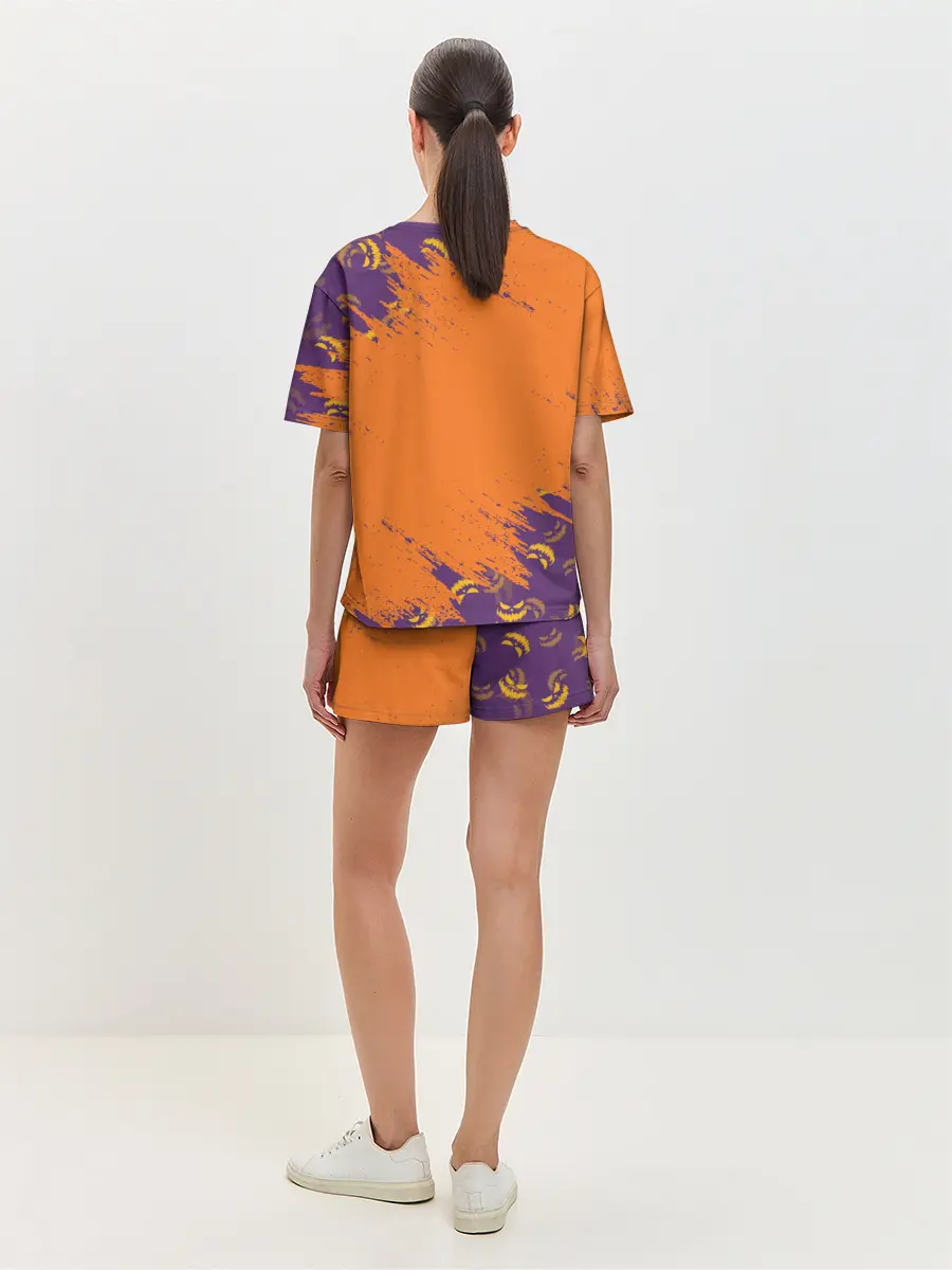 Женская пижама с шортами / КОРГИ НА ХЭЛЛОУИНЕ