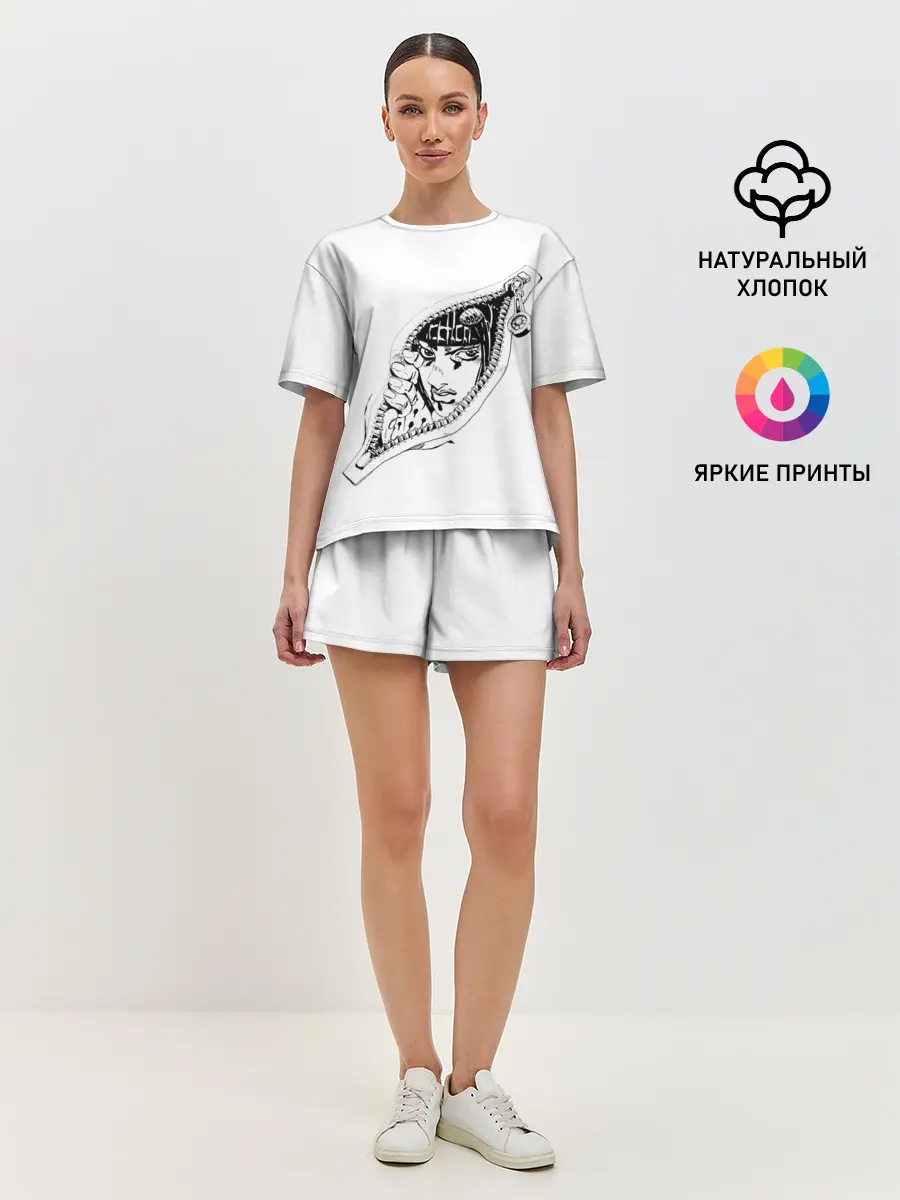 Женская пижама с шортами / Бруно Буччелати внутри из Джоджо