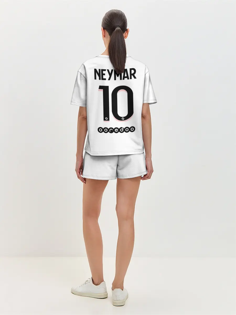 Женская пижама с шортами / Неймар ПСЖ гостевая форма 2021/2022