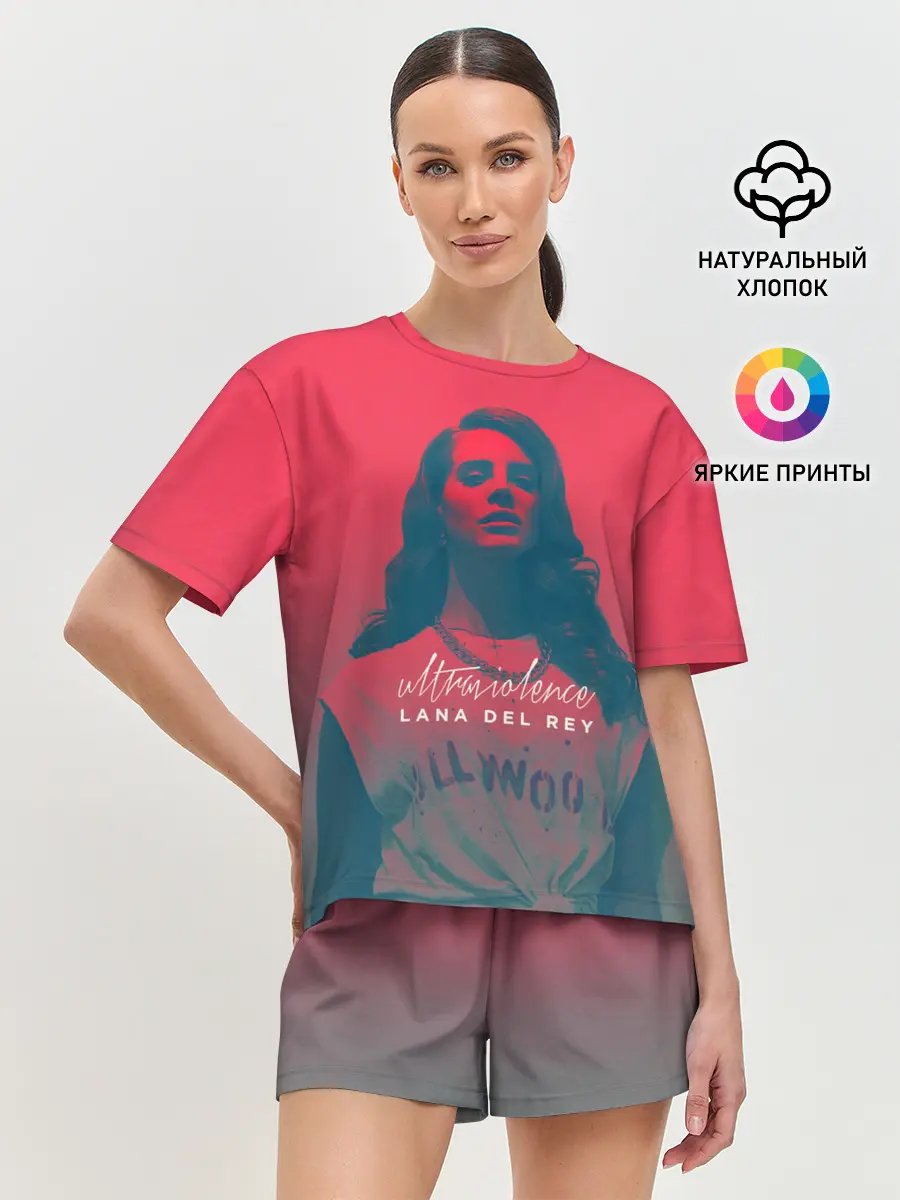 Женская пижама с шортами / Ланочка