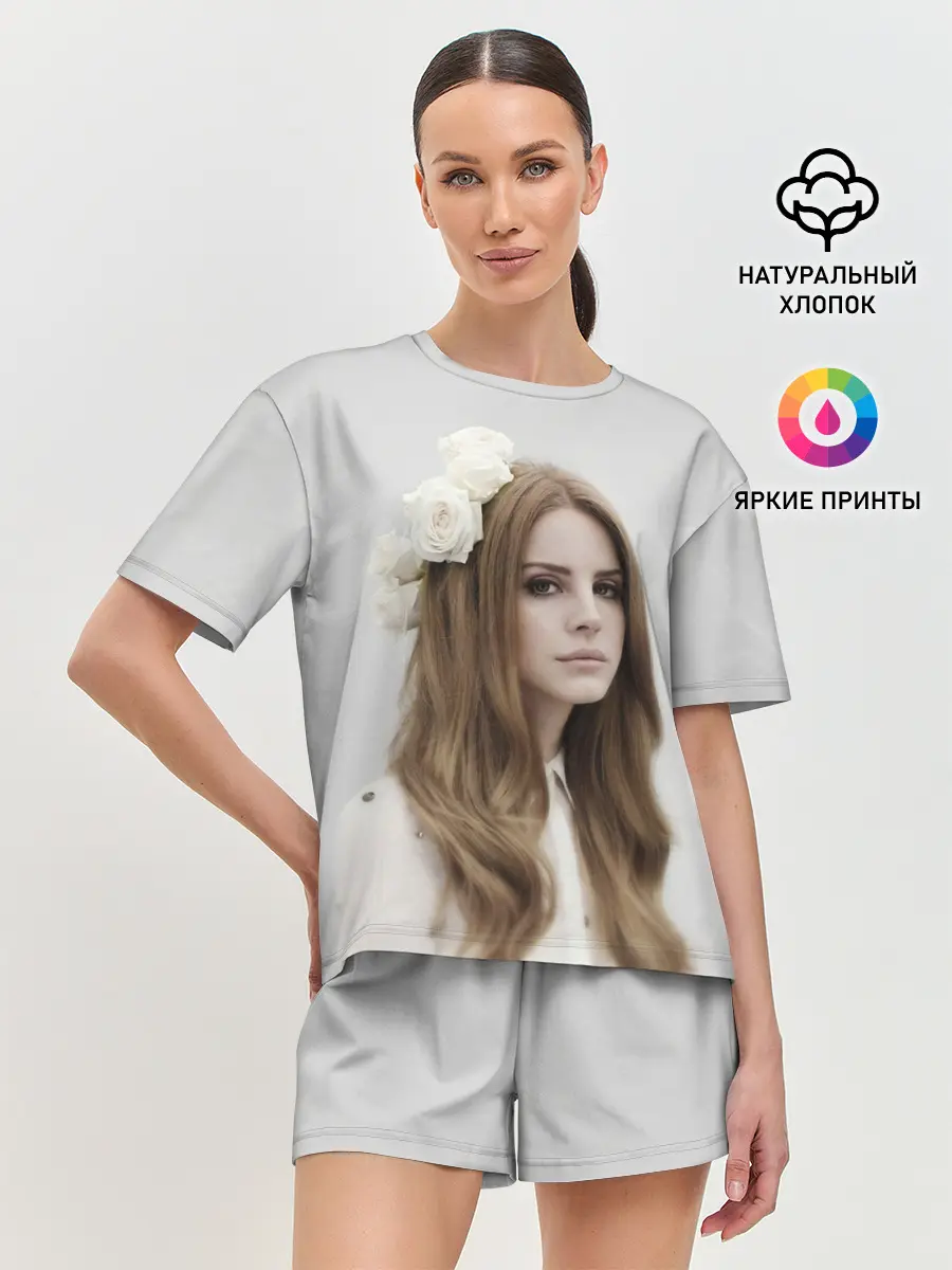 Женская пижама с шортами / Нежная Ланочка