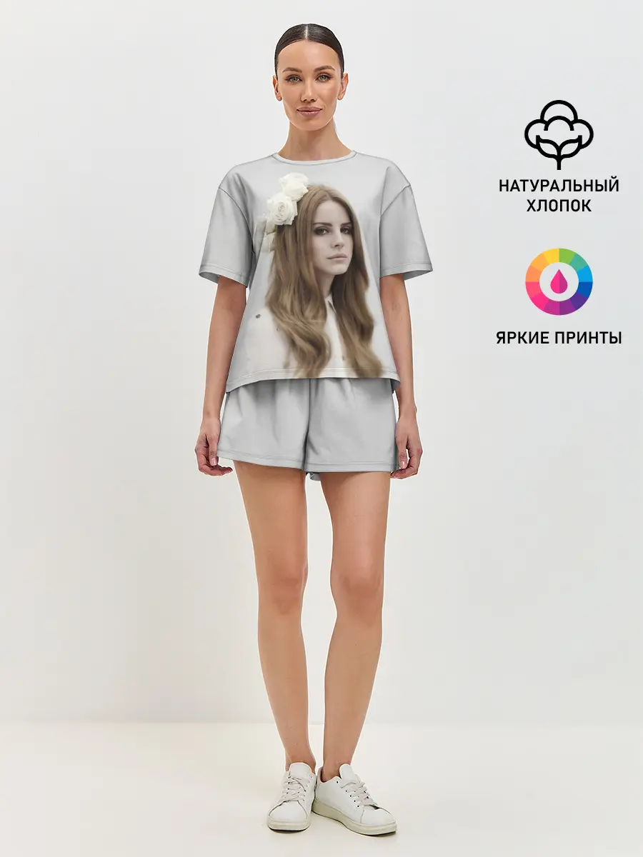 Женская пижама с шортами / Нежная Ланочка