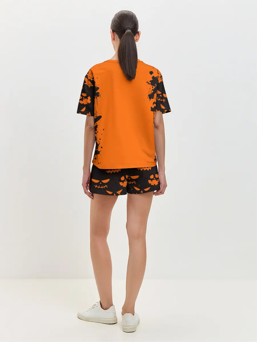 Женская пижама с шортами / ВЕДЬМОЧКА НА ХЕЛЛОУИН