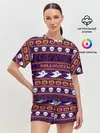 Женская пижама с шортами / Хэллоуинский Свитер