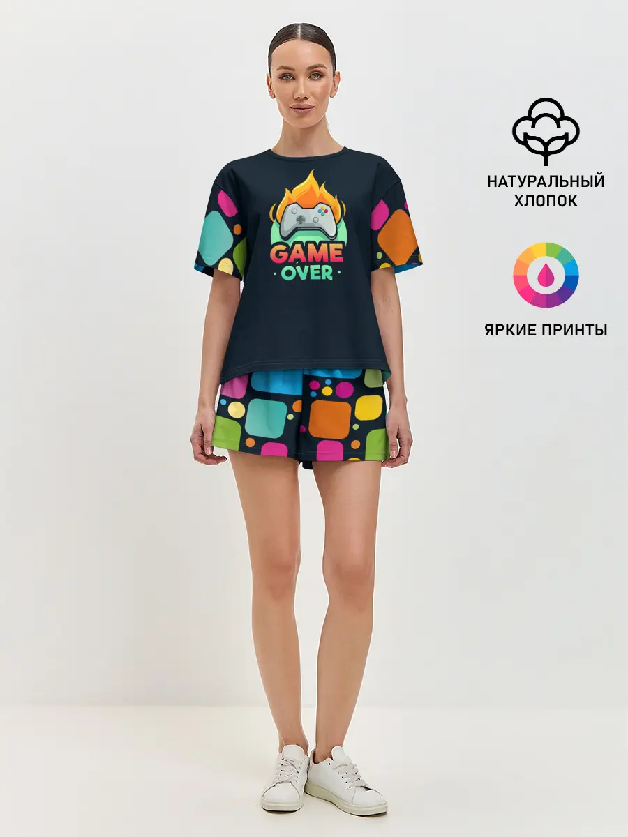 Женская пижама с шортами / GamePad Over