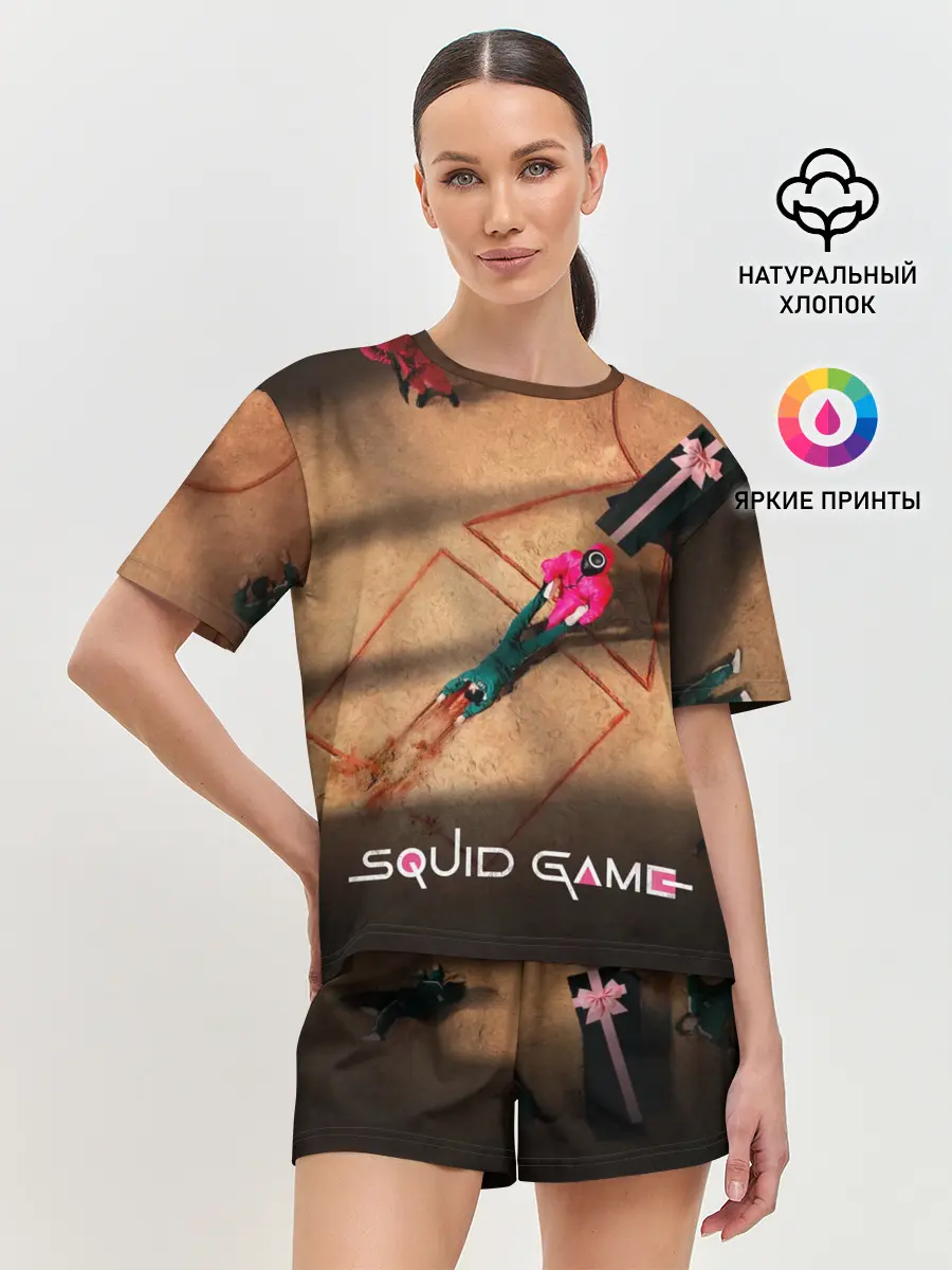 Женская пижама с шортами / Игра в Кальмара Обложка