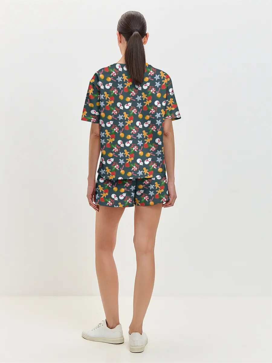 Женская пижама с шортами / Игрушки Ёлочные