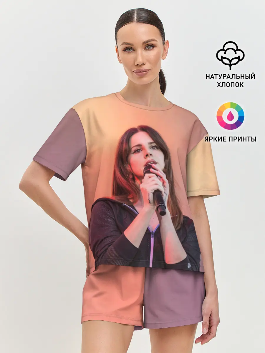 Женская пижама с шортами / Лана на концерте