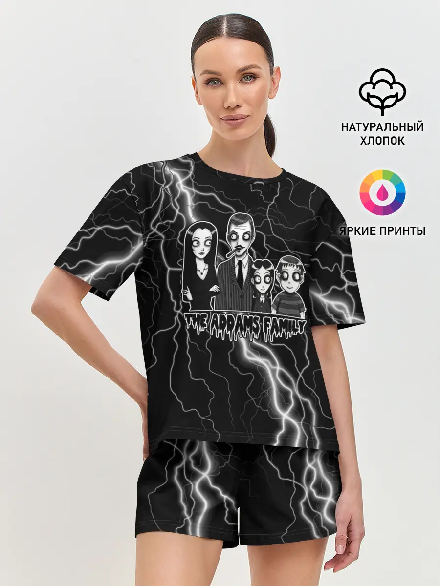 Женская пижама с шортами / Addams family | Семейка Аддамс
