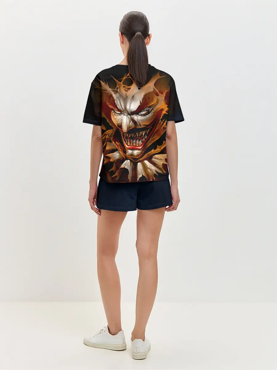 Женская пижама с шортами / Улыбка смерти в Хэллоуин