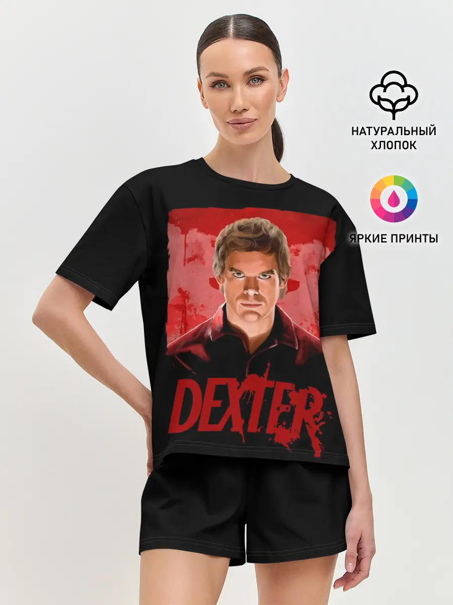 Женская пижама с шортами / Dexter Декстер портрет постер