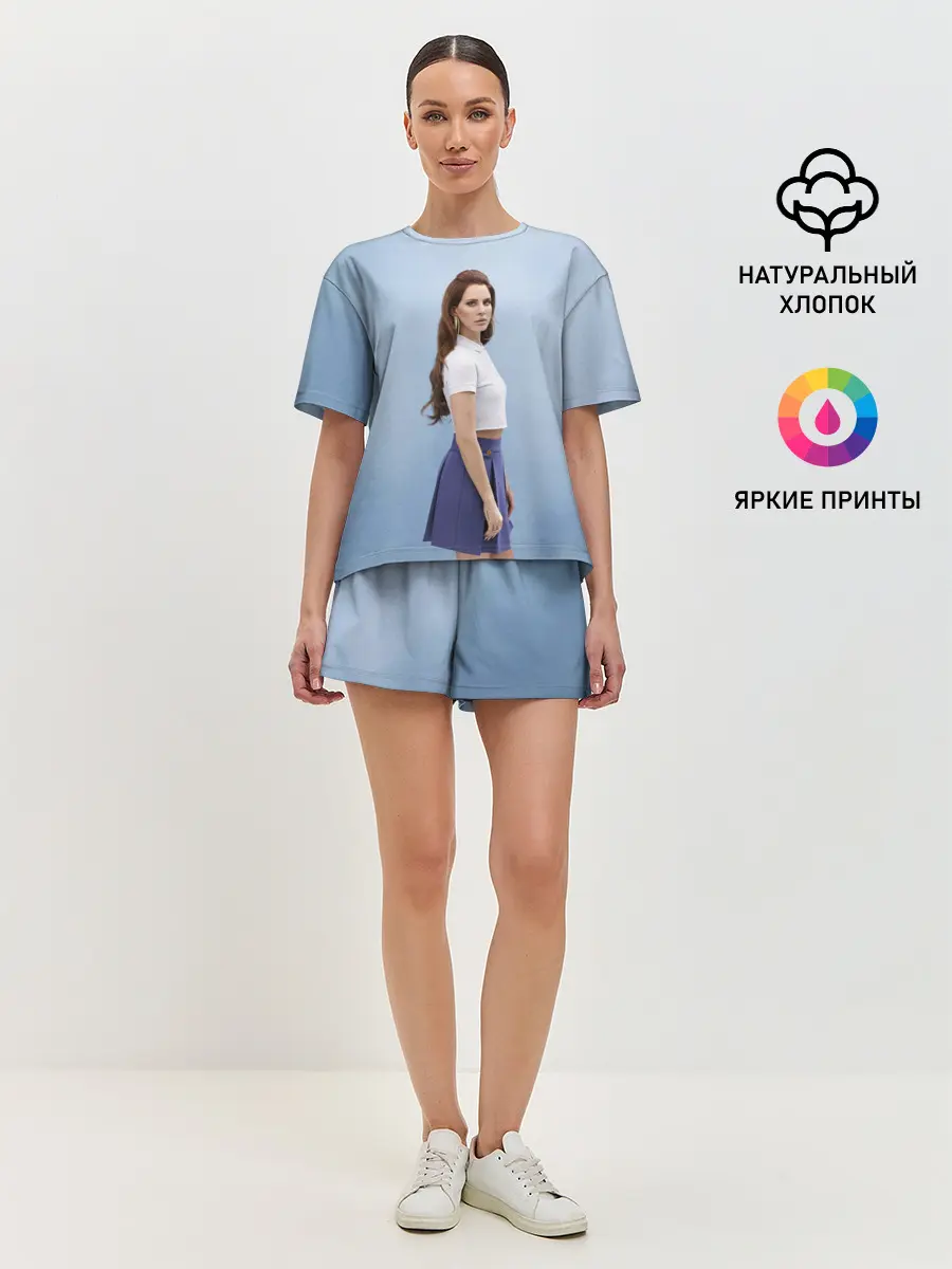 Женская пижама с шортами / Красивая Лана