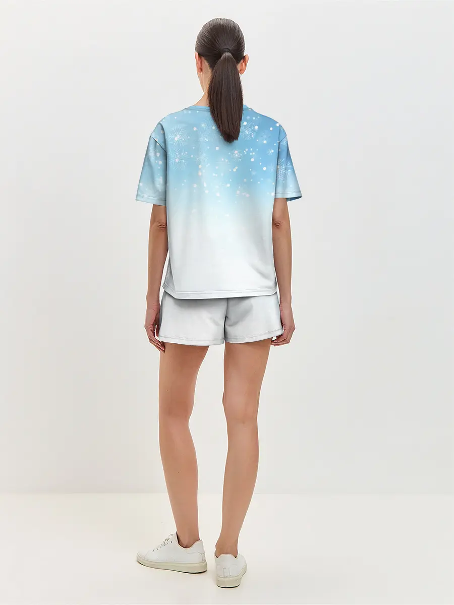 Женская пижама с шортами / Новогодний Корги / New Years Corgi