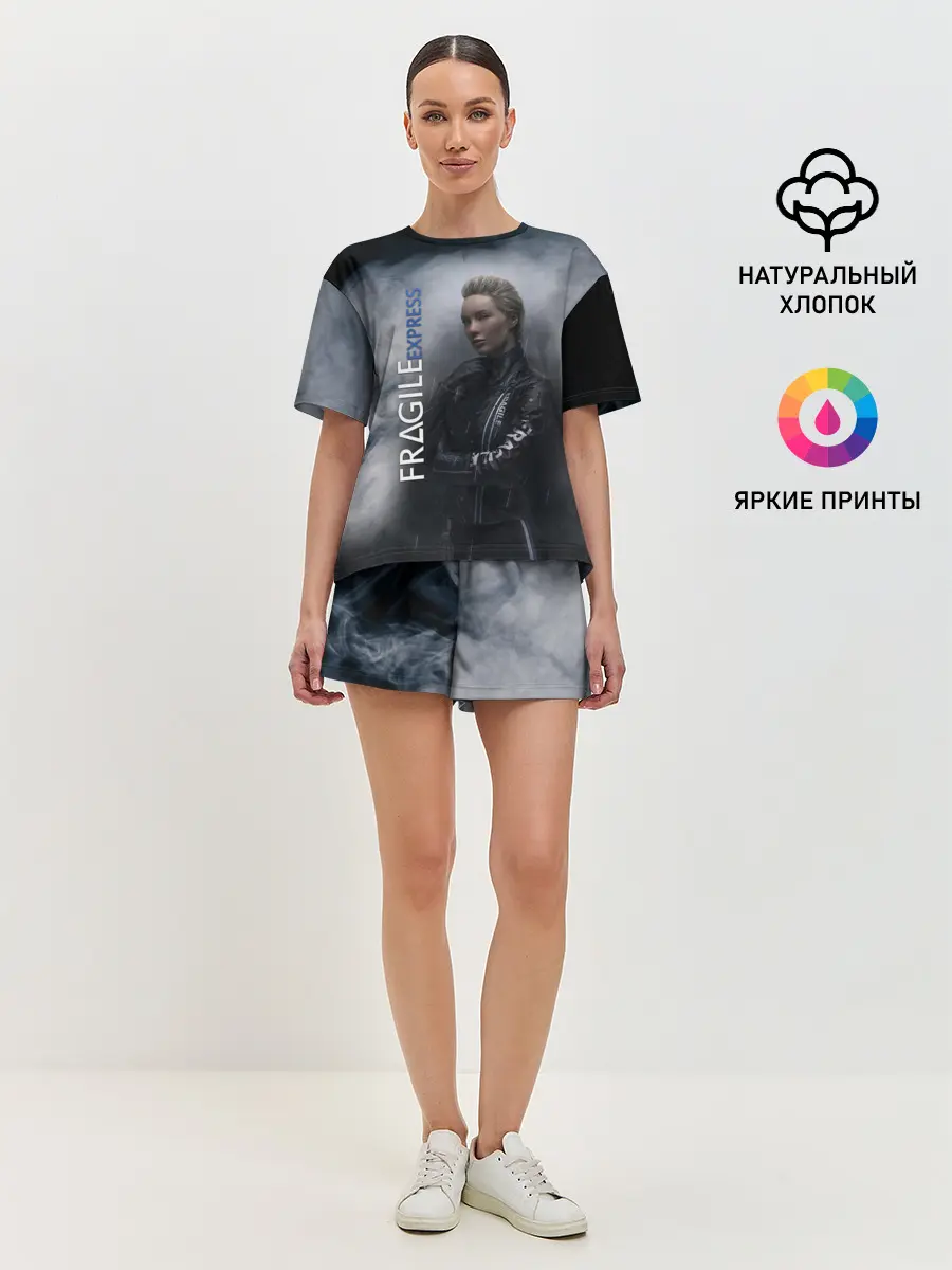 Женская пижама с шортами / DEATH STRANDING FRAGILE EXPRESS