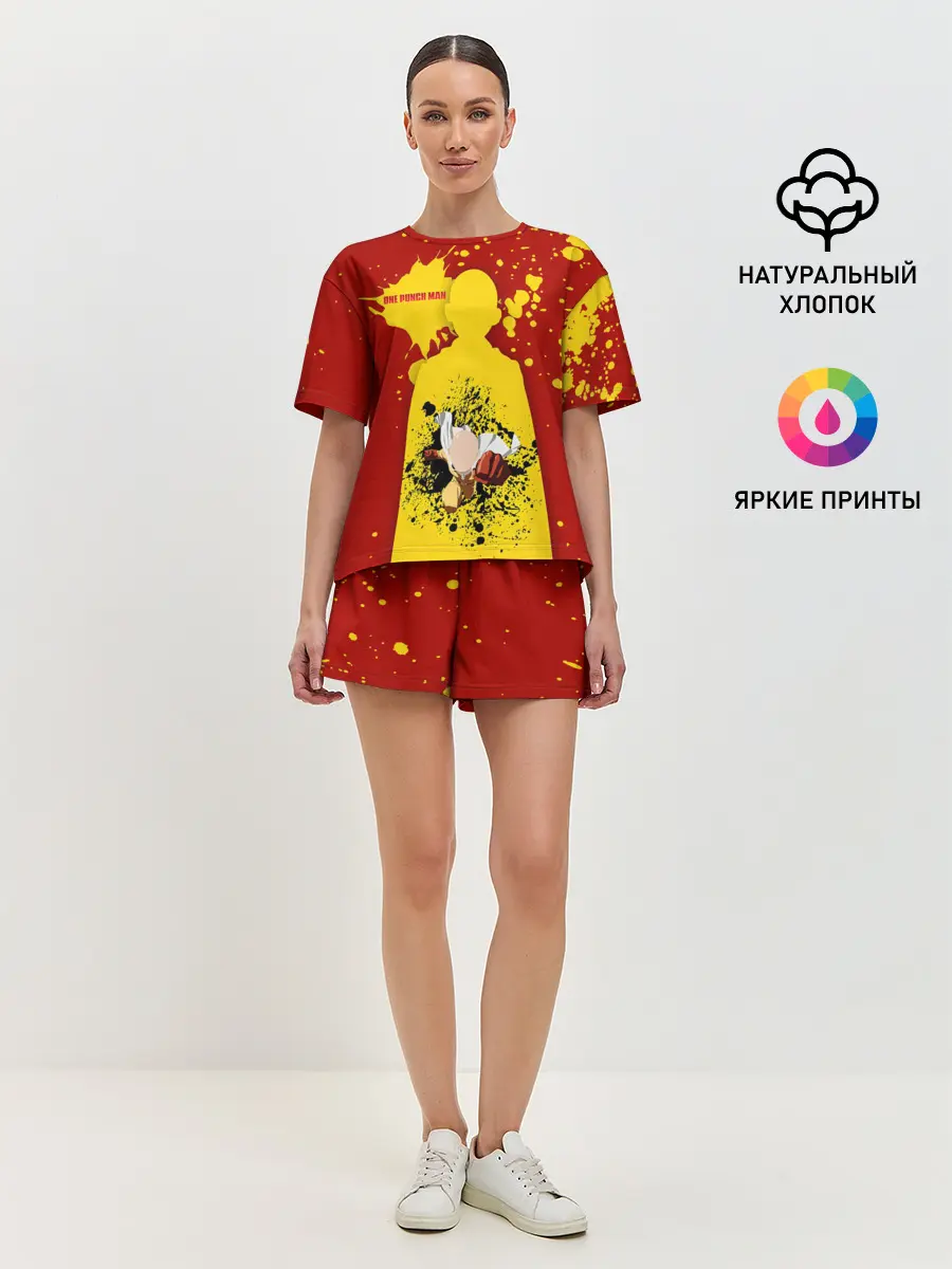Женская пижама с шортами / Прорыв Сайтамы One Punch-Man