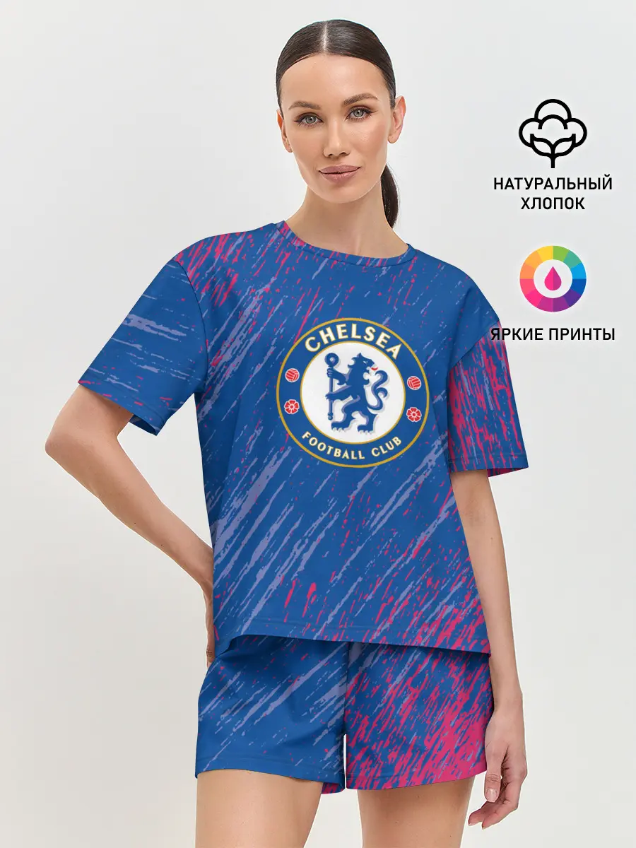 Женская пижама с шортами / Chelsea: Logo.