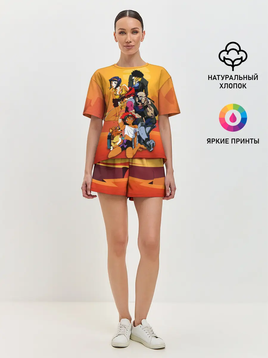 Женская пижама с шортами / Cowboy All