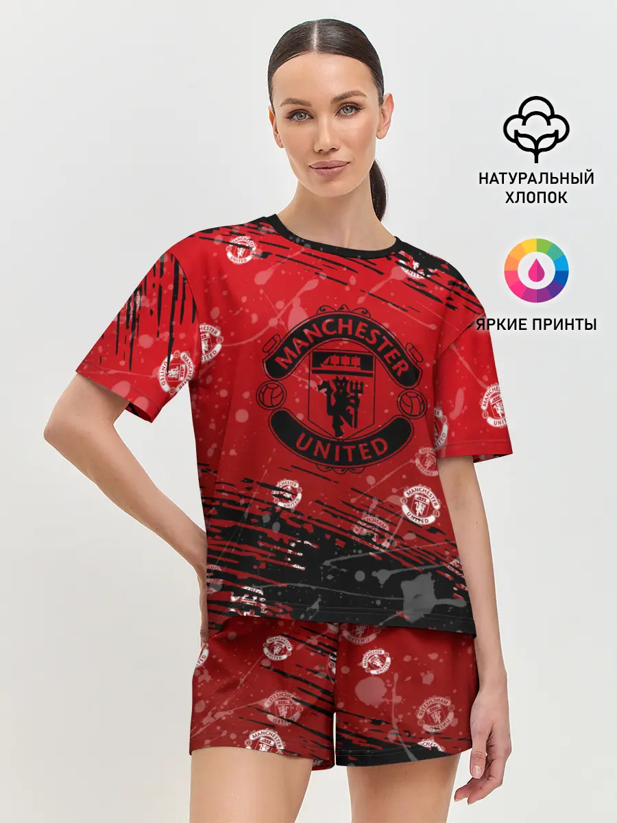 Женская пижама с шортами / Manchester United: Возвращения Ronaldo.