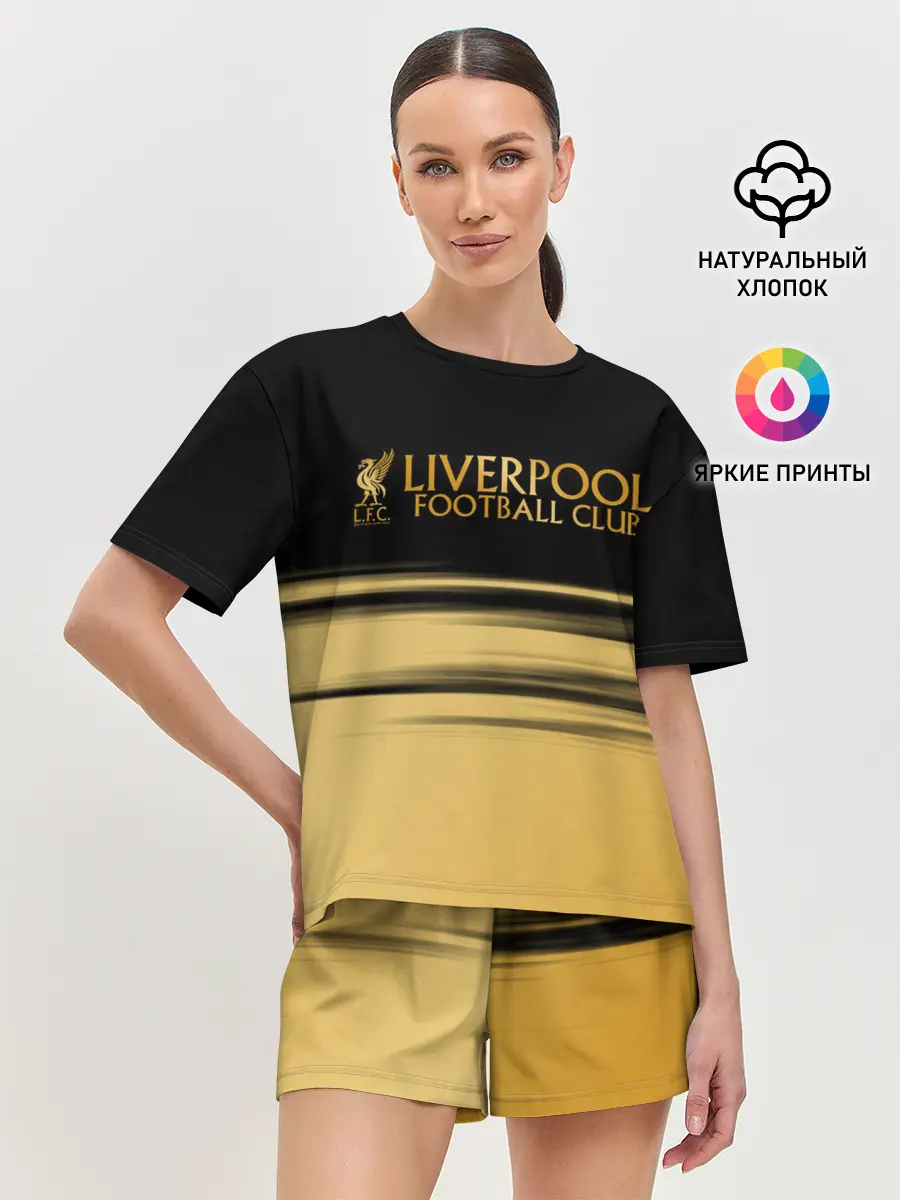 Женская пижама с шортами / Ливерпуль. Футбольный клуб.