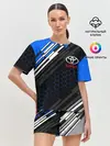 Женская пижама с шортами / TOYOTA SPORT / ЛИНИИ / LINES