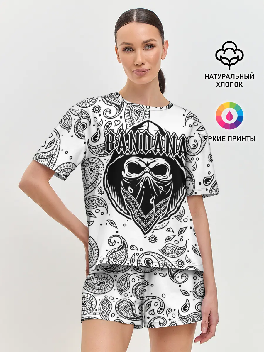 Женская пижама с шортами / BANDANA
