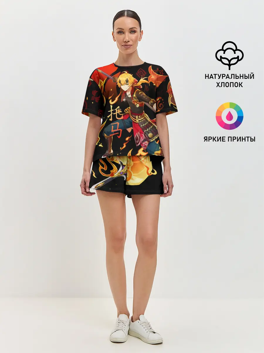 Женская пижама с шортами / Геншин импакт: Тома