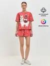 Женская пижама с шортами / Лама. Новый год