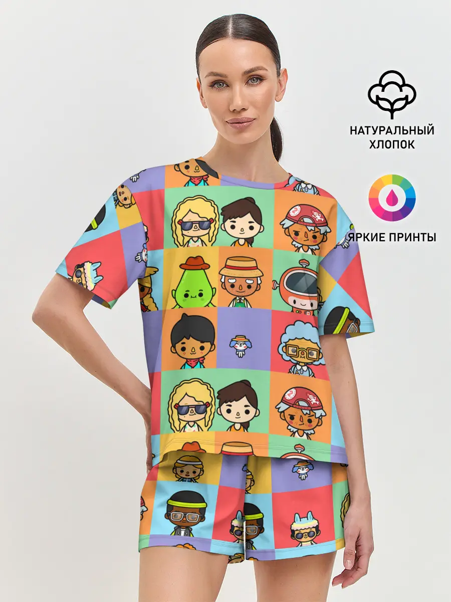 Женская пижама с шортами / TOCA BOCA WORLD HERO