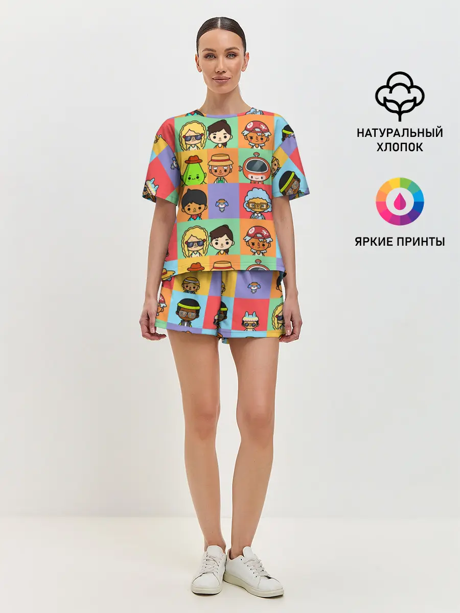 Женская пижама с шортами / TOCA BOCA WORLD HERO