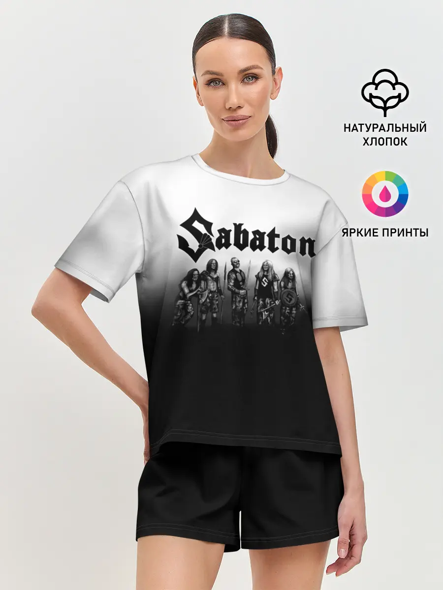 Женская пижама с шортами / Участники группы Sabaton