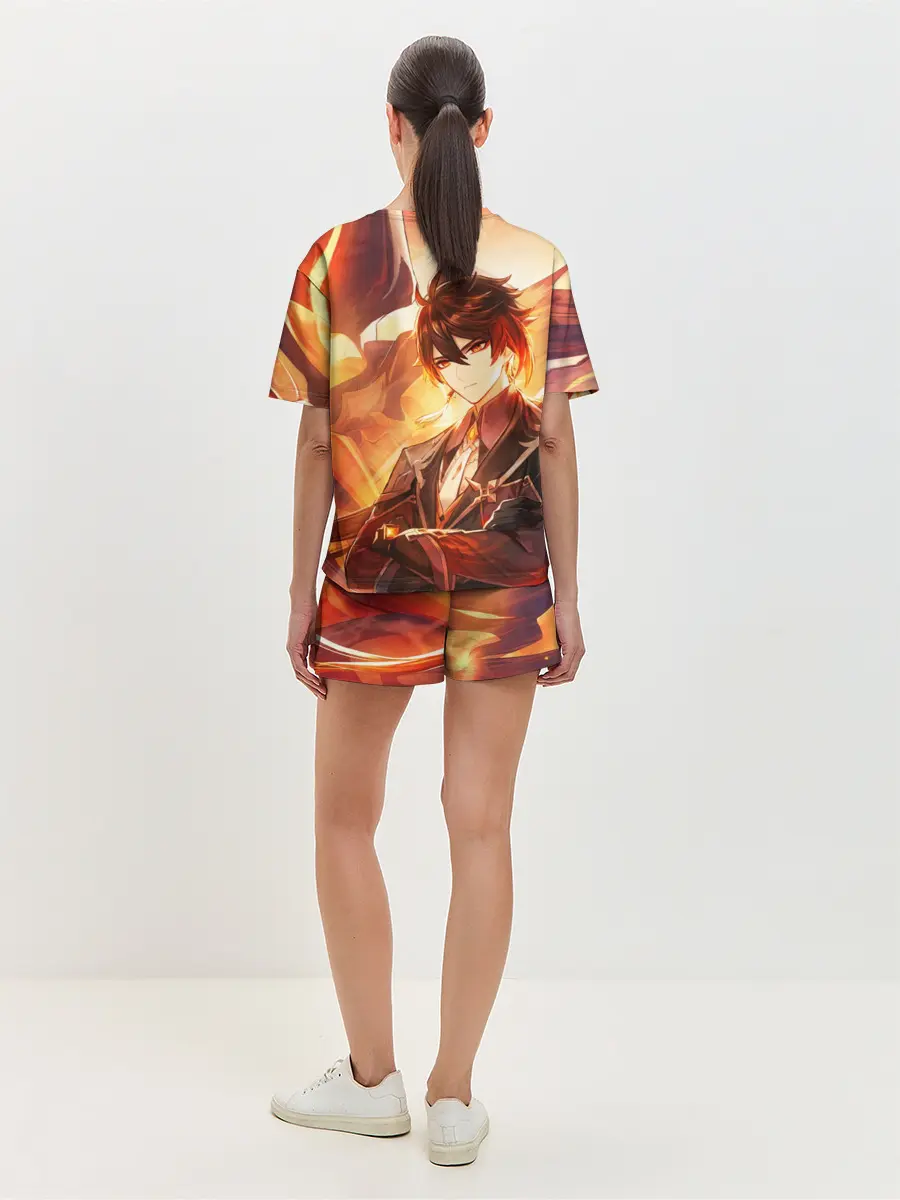 Женская пижама с шортами / Genshin Impact: Zhongli