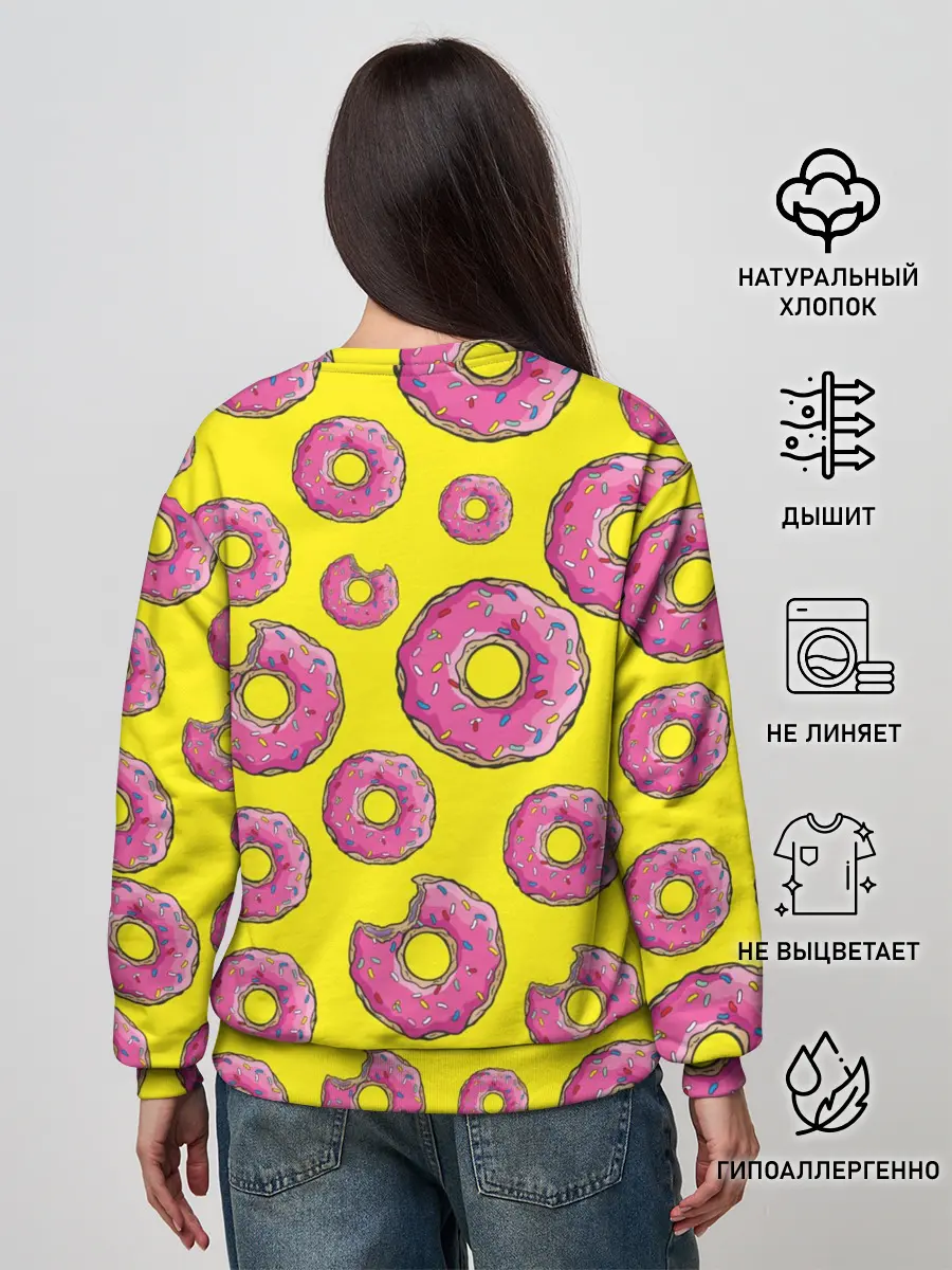 Женский свитшот / Пончики