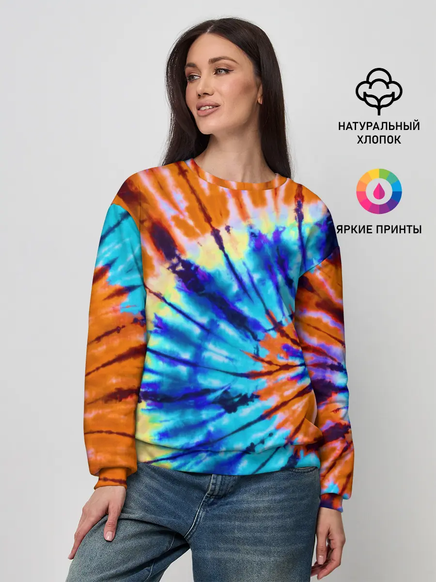 Женский свитшот / Tie dye