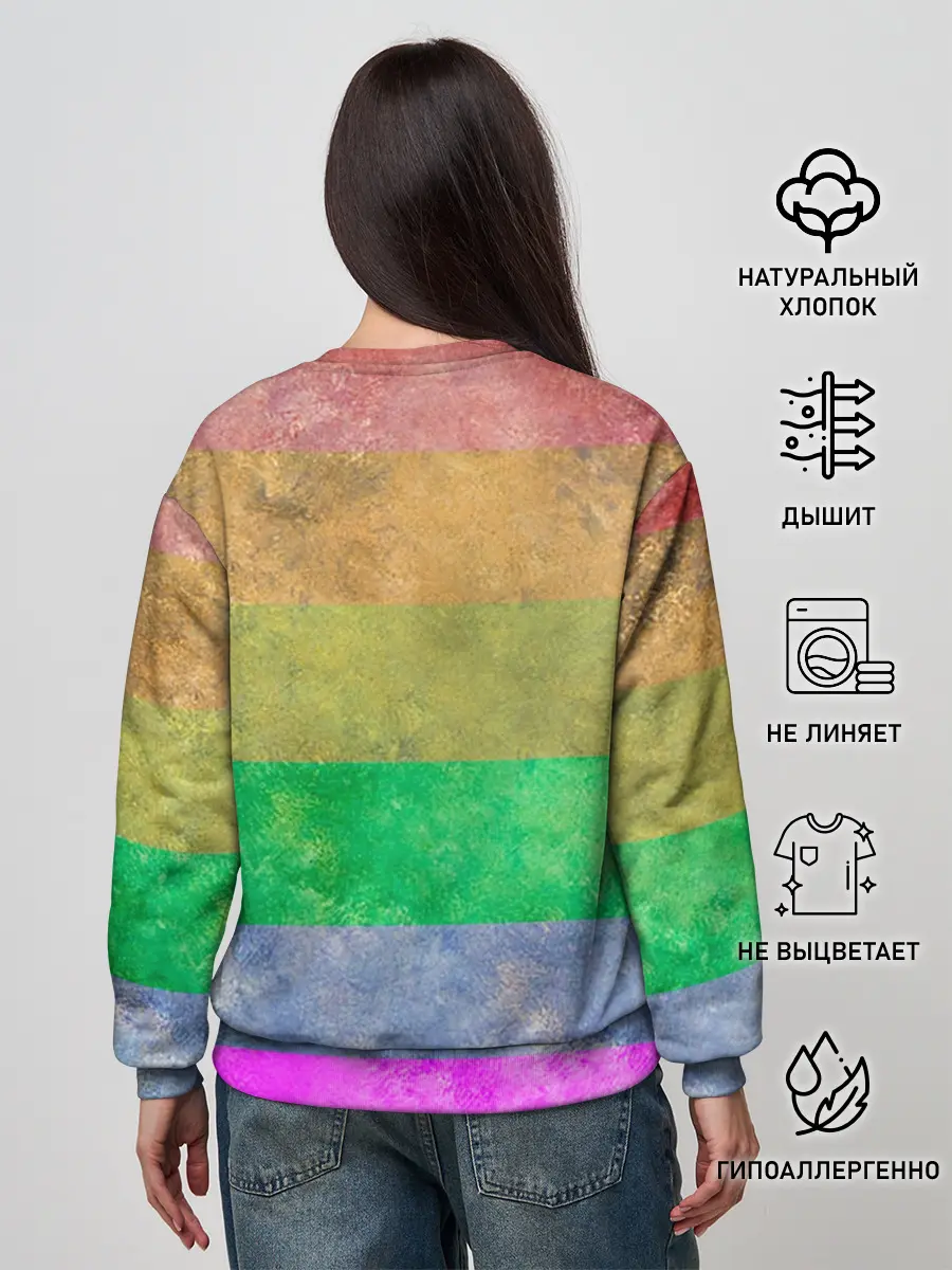 Женский свитшот / Радужный Ленин