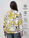 Женский свитшот / Обезьянки и бананы