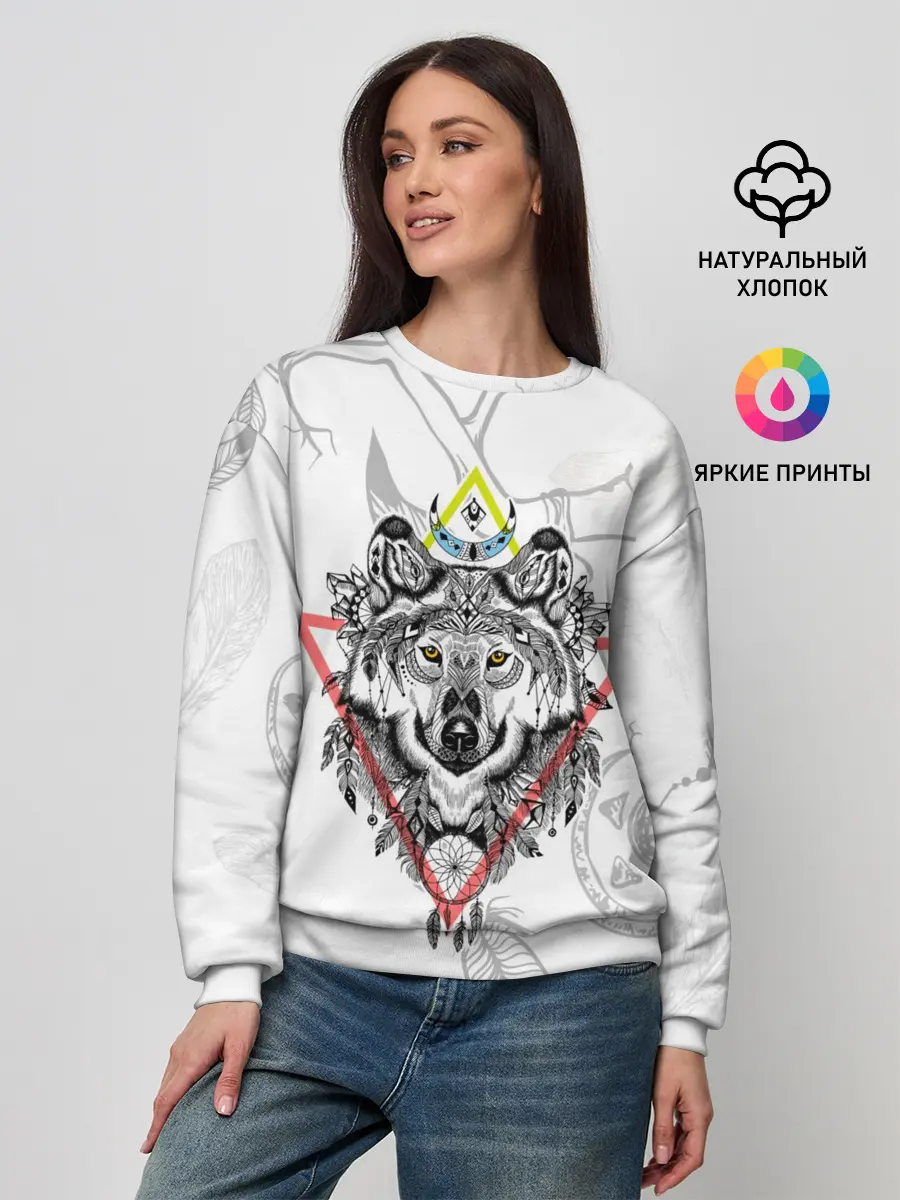 Женский свитшот / Волк