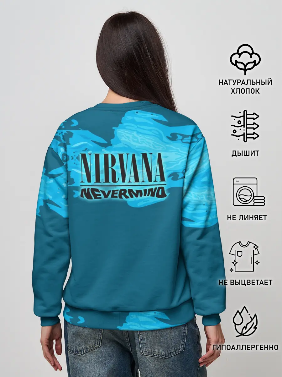 Женский свитшот / Nirvana & Simpson