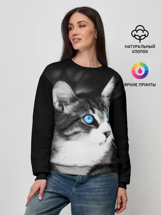 Женский свитшот / Кот