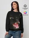 Женский свитшот / Черный кот