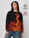 Женский свитшот / Огонь